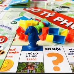 Đồ Chơi Board Game Gia Đình Vui Nhộn, Cờ Cá Ngựa Gỗ Và Cờ Tỷ Phú Phiên Bản Địa Danh