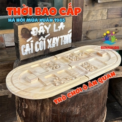 Bộ Đồ Chơi Ô Ăn Quan Bằng Gỗ Trò Chơi Board Game Dân Gian Việt Nam Bàn Gập Gọn Tiện Lợi