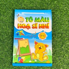 Bộ 8 Quyển Vở Tập Tô Màu Cho Bé 3 4 5 Tuổi Với 8 Chủ Đề Song Ngữ Anh - Việt