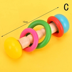 Đồ Chơi Trẻ Em, Xúc Xắc Que Vòng Làm Bằng Gỗ Sồi Tự Nhiên An Toàn Cho Bé