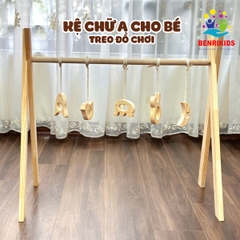 Kệ Gỗ Treo Nôi Kệ Chữ A Cho Bé Sơ Sinh Đồ Chơi Vận Động Rèn Luyện Đa Kỹ Năng Cho Bé