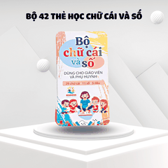 Thẻ Học Thông Minh, Trọn Bộ 42 Thẻ Chữ Cái và Số Cho Bé Tập Học Tiếng Việt và Nhận Biết Số Đếm Trong Toán Học