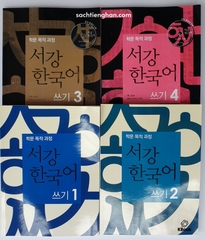 [Sách màu] Combo bộ giáo trình luyện viết tiếng Hàn Sogang - 서강 한국어 쓰기