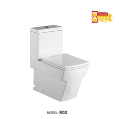 BỒN CẦU CARANO 1 KHỐI K02 (Toilet model : K02)