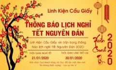 THÔNG BÁO NGHỈ TẾT NGUYÊN ĐÁN CANH TÝ 2020