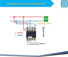 Khởi động từ, Contactor CJX2 220V AC