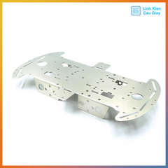 Khung xe robot kim loại 4 bánh thép dày 1,5mm