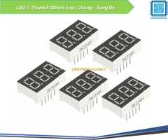 LED 7 Thanh 0.28inch Anot Chung - Sáng Đỏ