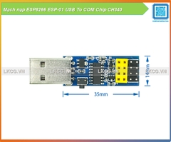 Mạch nạp ESP8266 ESP-01 USB To COM Chip CH340