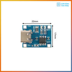 Mạch Sạc Pin 1 Cell 18650 TP4056 1A Type-C