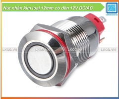 Nút nhấn kim loại 12mm có đèn 12V