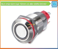 Nút nhấn kim loại 12mm có đèn 220V