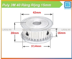 Puly 3M 40 Răng Rộng 15mm