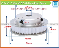 Puly XL, Pulley XL BF 30 Răng Rộng 14mm