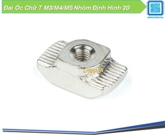 Đai Ốc Chữ T Nhôm Định Hình 20