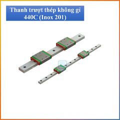 Thanh trượt tuyến tính MGN7, MGN9, MGN12, MGN15 thép không gỉ tiêu chuẩn HIWIN ( Giá 10cm cắt theo yêu cầu)