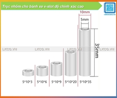 Trục nhôm cho bánh xe v-slot độ chính xác cao