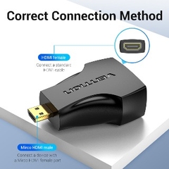 Đầu chuyển Micro HDMI to HDMI Vention