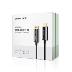 Cáp HDMI UGREEN sợi quang 30m chuẩn 2.0 hỗ trợ Ethernet, 4K@60fps 50217