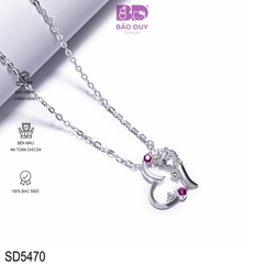 [Có bảo hành] Combo mặt + dây trái tim Bảo Duy Jewelry SD5470