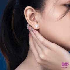 Bông tai đí́nh đá CZ bạc 925 cao cấp - SB16750