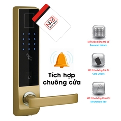 Khóa Điện Tử Đức Tích Hợp Chuông Cửa LS 8028 FMT NEWNEO