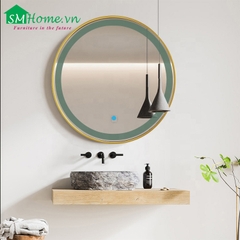 Gương đèn led phòng tắm SMHome GNT09 - Tích hợp đèn led và công tắc cảm ứng trên gương