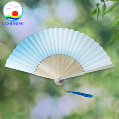 Quạt vải Pastel cán tre kiểu mới Cảnh Đông -Quạt Sự Kiện, Chụp Hình, Múa, Quà Tặng Cưới