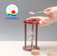 Đồng hồ cát có nắp mở bỏ cát - rỗng không gồm cát quà tặng lưu niệm, sự kiện cưới, ký kết hợp đồng