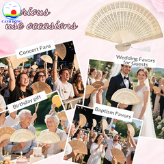 Quạt gỗ chụp hình sự kiện quà tặng Cảnh Đông – Khắc laser theo yêu cầu