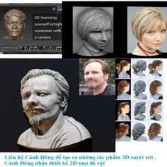In mô hình 3D thiết kế theo yêu cầu - nhận làm phôi và vẽ màu tự nhiên như thật nhắn tin shop