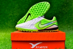 Giày đá bóng sân cỏ nhân tạo sân 5 | Xfaster Tiempo - Trắng/Chuối
