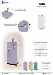 Máy lọc nước nóng lạnh nguội SIÊU TỐC có chức năng hiển thị nhiệt độ nóng và lạnh iClean ICS08S