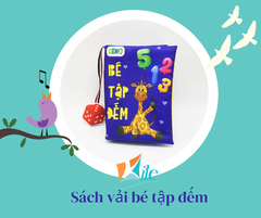 Sách vải chủ đề bé tập đếm