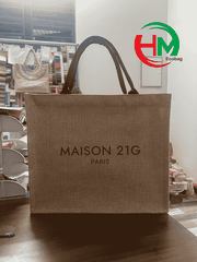 Túi Vải Đay Linen cán mang MAISON