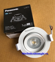 Đèn led downlight Panasonic NNNC7624088 xoay góc chiếu 5W ( Đèn led âm trần Panasonic NNNC7624088 xoay góc chiếu 5W )