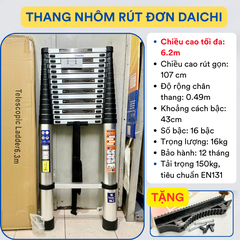 Thang rút đơn Daichi DA-N63D (6.2m) (Tặng phụ kiện)