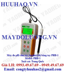 Máy đo pH cầm tay, bù nhiệt độ bằng tay PHB-1