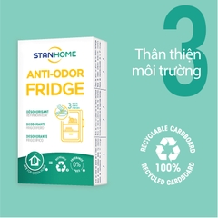 Khử mùi tủ lạnh Stanhome Anti Odor Fridge  - 15gr/miếng x 3 miếng & 1 khay đựng