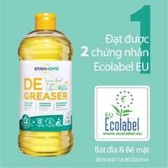 Dung dịch loại bỏ dầu mỡ hữu cơ đa năng cho da nhạy cảm Stanhome Degreaser Ecolabel 750ml