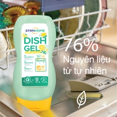 Gel rửa bát chuyên dụng cho máy rửa bát hương Chanh Bạc Hà All in One Stanhome DISH GEL Lemon Mint Scent 720ml