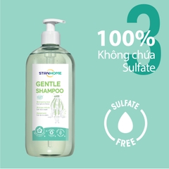 Dầu gội làm sạch, dưỡng ẩm cho tóc suôn mượt, bóng khỏe Stanhome Gentle Shampoo 740ml