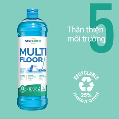 Nước lau sàn hương cam, bưởi, bạc hà Multi Floor Ecolabel 1000ml