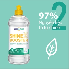 Nước làm bóng, trợ xả cho máy rửa bát Shine Booster Stanhome tiêu chuẩn Ecolabel Châu Âu 750ml