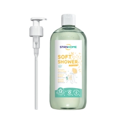 Sữa tắm, rửa mặt không xà phòng hương yến mạch Stanhome Soft Shower 740ML