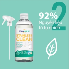 Xịt làm sạch bề mặt inox,thép không gỉ tiêu chuẩn Air Label Score A+ Stanhome Stainless Clean 500ml