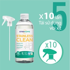 Xịt làm sạch bề mặt inox,thép không gỉ tiêu chuẩn Air Label Score A+ Stanhome Stainless Clean 500ml