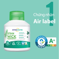 Sáp thơm khử mùi Stanhome Stan Wick Green Floral 250ml hương hoa cỏ mùa xuân tiêu chuẩn Air Label Score A+