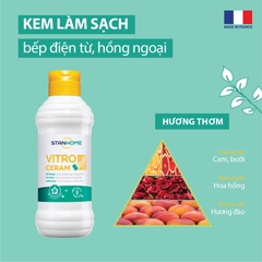 Kem làm sạch bếp điện từ, bếp hồng ngoại chiết xuất từ tự nhiên Stanhome Vitro Ceram 250ml