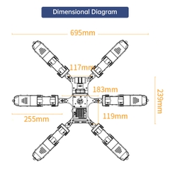 Spiderbot: Hiwonder Hexapod Programming Robot for Arduino Standard Version (Robot 6 chân lập trình Arduino tiêu chuẩn)